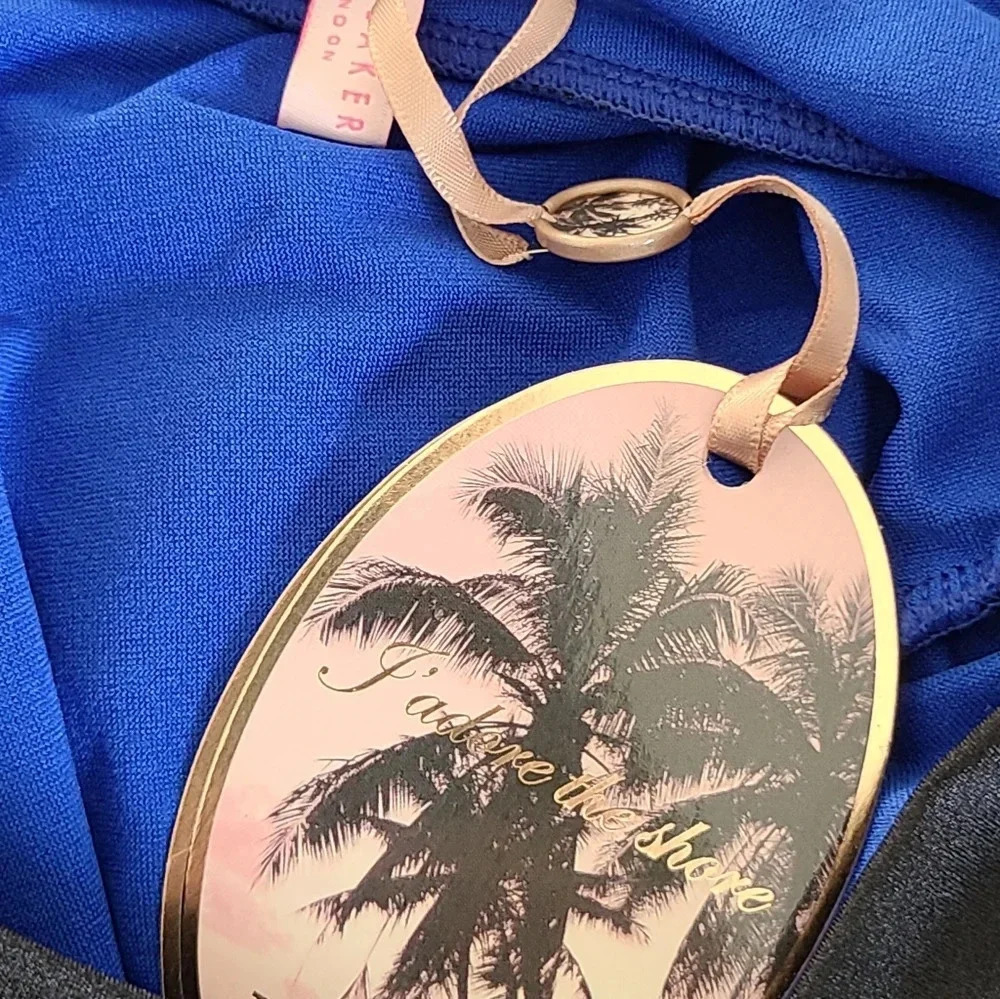NWT Ted Baker Ralinda Blue One Piece Swimsuit - Picture 5 of 7